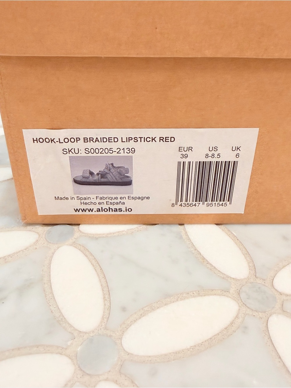 Alohas x Anthropologie Hook-Loop Braided Lipstick Red Leather Rope Sandals 39 8 - Picture 10 of 15